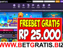 KARTUGG – FREEBET GRATIS RP 25.000 TANPA DEPOSIT