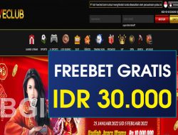 WECLUB – FREEBET GRATIS RP 30.000 TANPA DEPOSIT