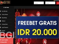 YOWESTOGEL – FREEBET GRATIS RP 20.000 TANPA DEPOSIT