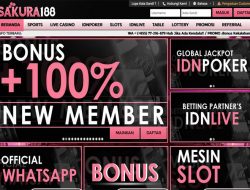 SAKURA188 – BONUS DEPOSIT ALL GAMES 100% NEW MEMBER CLAIM LANGSUNG DIDEPAN