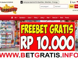 SUKASLOT99 – FREEBET GRATIS RP 10.000 TANPA DEPOSIT