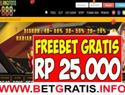 PELANGITOTO888 – FREEBET GRATIS RP 25.000 TANPA DEPOSIT