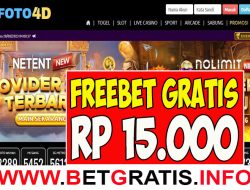 FOTO4D – FREEBET GRATIS RP 15.000 TANPA DEPOSIT