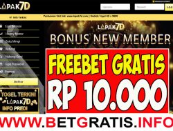 LAPAK7D – FREEBET GRATIS RP 10.000 TANPA DEPOSIT