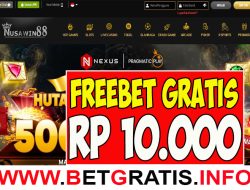 NUSAWIN88 – FREEBET GRATIS RP 10.000 TANPA DEPOSIT