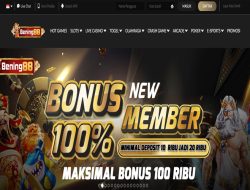 BENING88 – BONUS SLOT 100% MEMBER BARU CLAIM LANGSUNG DIDEPAN