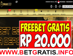 HORAS999 – FREEBET GRATIS RP 20.000 TANPA DEPOSIT