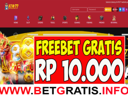 ATO77 – FREEBET GRATIS RP 10.000 TANPA DEPOSIT