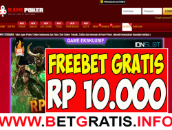 KAMIPOKER – FREEBET GRATIS RP 10.000 TANPA DEPOSIT