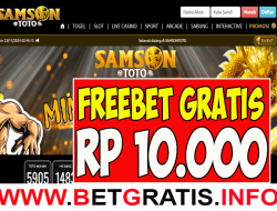 SAMSONTOTO – FREEBET GRATIS RP 10.000 TANPA DEPOSIT