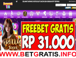 BONANZA138 – FREEBET GRATIS RP 31.000 TANPA DEPOSIT