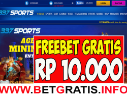 337SPORTS – FREEBET GRATIS RP 10.000 TANPA DEPOSIT