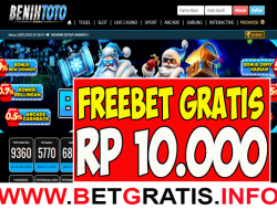 BENIHTOTO – FREEBET GRATIS RP 10.000 TANPA DEPOSIT