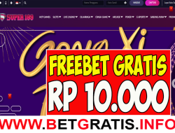 SUPER189 – FREEBET GRATIS RP 10.000 TANPA DEPOSIT