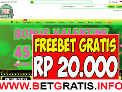 APASLOT – FREEBET GRATIS RP 20.000 TANPA DEPOSIT