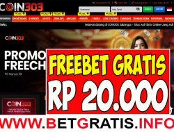 COIN303 – FREEBET GRATIS RP 20.000 TANPA DEPOSIT