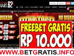 TOGEL62 – FREEBET GRATIS RP 10.000 TANPA DEPOSIT