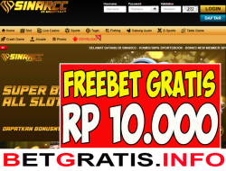 SINARCC – FREEBET GRATIS RP 10.000 TANPA DEPOSIT